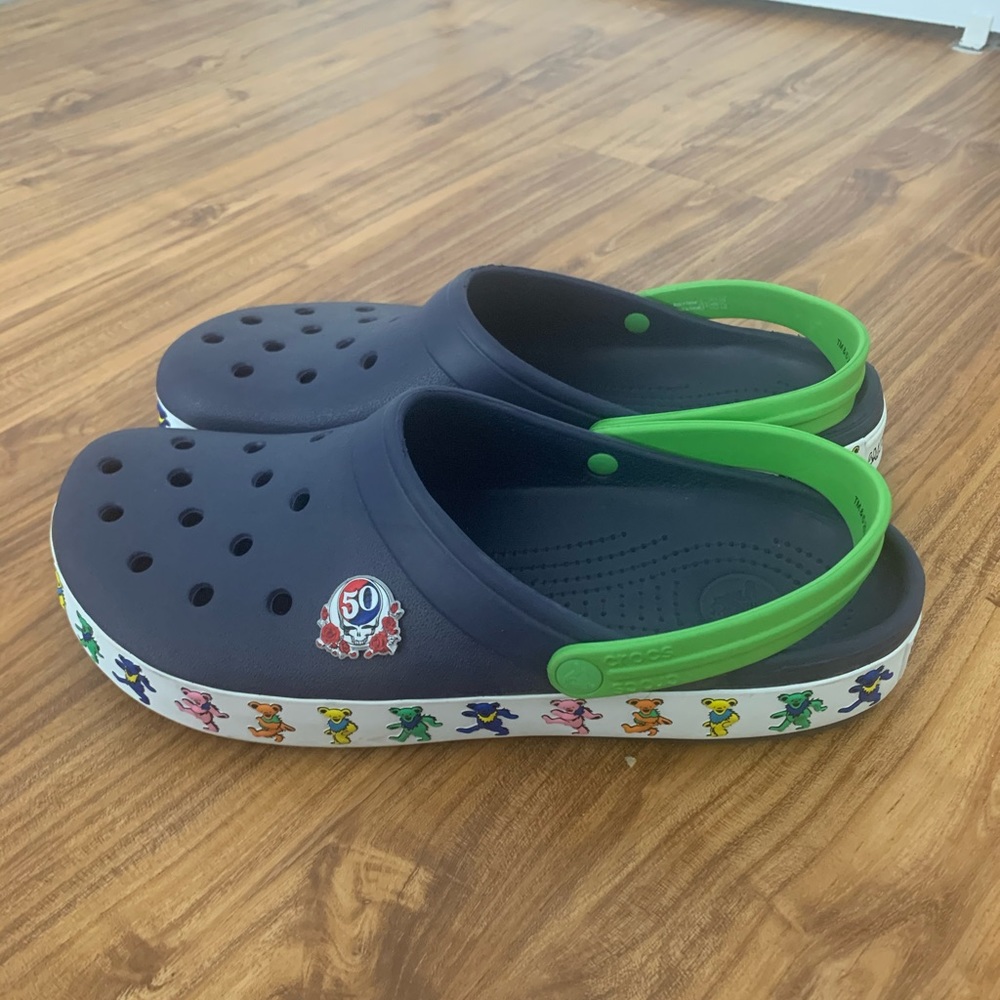 Limited Edition Grateful Dead Crocs sz 13